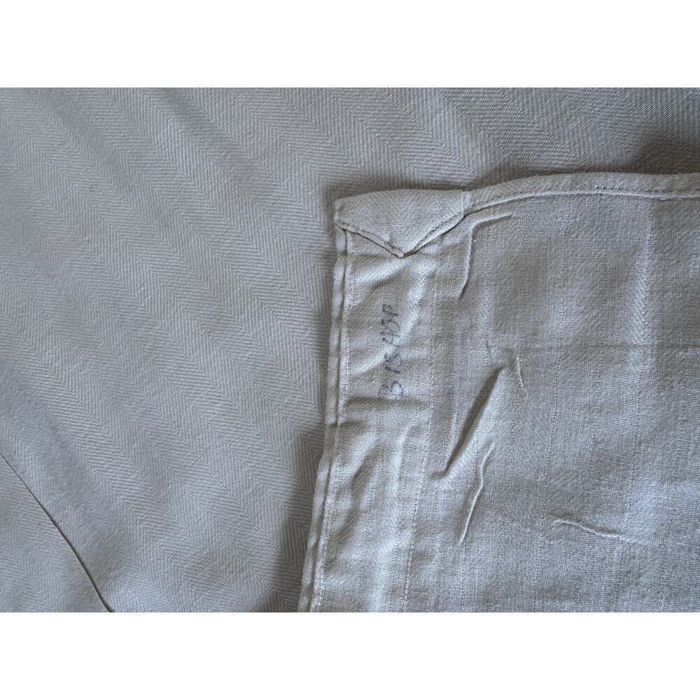 Ralph Lauren Mens XL Blake Button Down Shirt Cream Cotton Linen Relaxed Fit - Picture 10 of 14